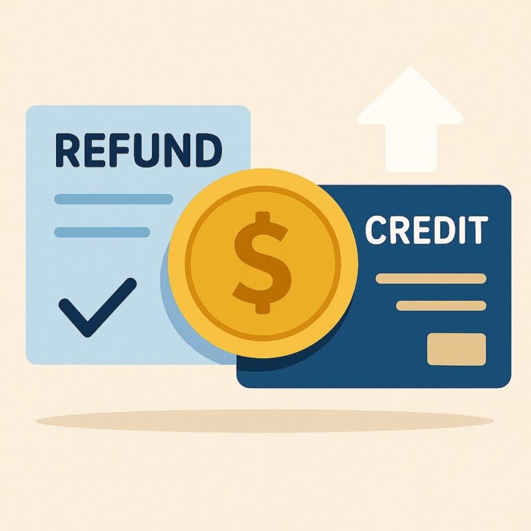 Canceling Online refund and credit